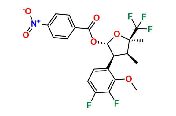 (2S,3S,4S,5R)-3-(3,4-difluoro-2-methoxyphenyl)-4,5-dimethyl-5-(trifluoromethyl)tetrahydrofuran-2-yl 4-nitrobenzoate