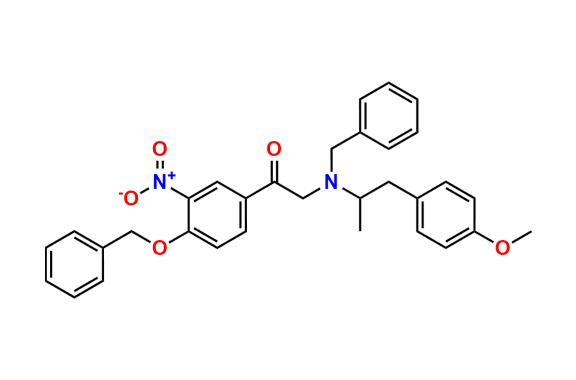 2-(Benzyl(1-(4-methoxyphenyl)propan-2-yl)amino)-1-(4-(benzyloxy)-3-nitrophenyl)ethan-1-one