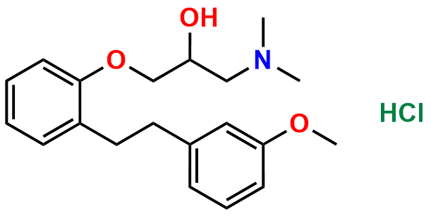 1-(Dimethylamino)-3-(2-(3-methoxyphenethyl)phenoxy)propan-2-ol Hydrochloride