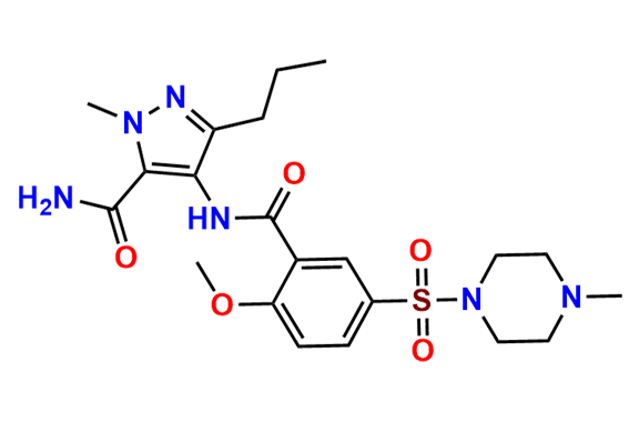 4-(2-Methoxy-5-((4-methylpiperazin-1-yl)sulfonyl)benzamido)-1-methyl-3-propyl-1H-pyrazole-5-carboxamide