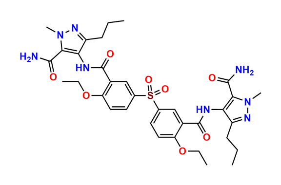 3-[[[5-Aminocarbonyl-1-methyl-3-propyl-1H-pyrazol-4-yl]amino]carbonyl]-4-ethoxy-benzenesulfonyl Dimer