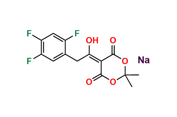 Sodium 1-(2,2-dimethyl-4,6-dioxo-1,3-dioxan-5-ylidene)-2-(2,4,5-trifluorophenyl)ethan-1-olate