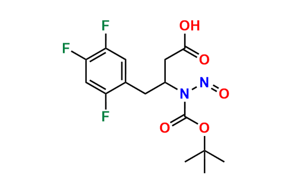 rac-N-Nitroso Sitagliptin N-Boc Carboxylic Acid