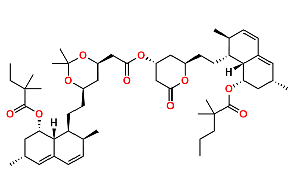 1,3-O-Isopropylidene Simvastatin Dimer Impurity