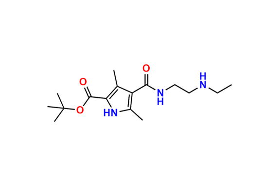 Tert-butyl 4-((2-(ethylamino)ethyl)carbamoyl)-3,5-dimethyl-1H-pyrrole-2-carboxylate