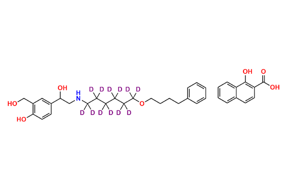 Salmeterol-d12  (Xinafoate Salt)
