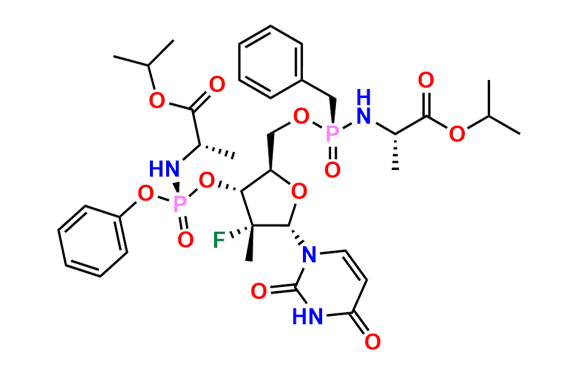 Sofosbuvir 3\',5\'-Bis-O-Phosphoramidate alpha-Isomer