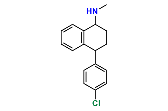(1RS,4SR)-4-(4-Chlorophenyl)-N-methyl-1,2,3,4-tetrahydronaphthalen-1-amine