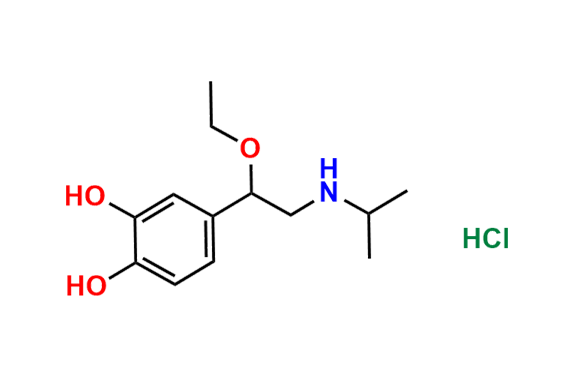 4-(1-Ethoxy-2-(isopropylamino)ethyl)benzene-1,2-diol Hydrochloride