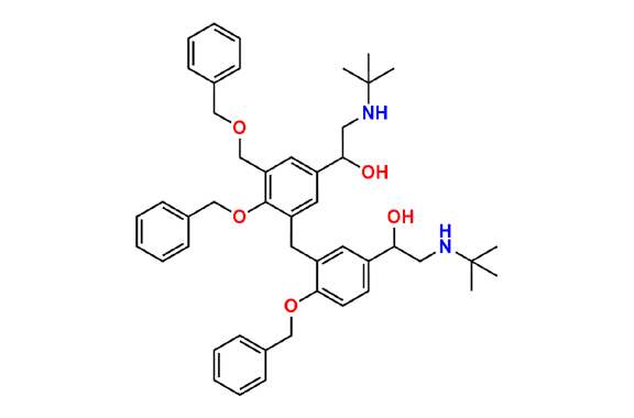 1-(4-(Benzyloxy)-3-(2-(benzyloxy)-3-((benzyloxy)methyl)-5-(2-(tert-butylamino)-1-hydroxyethyl)benzyl)phenyl)-2-(tert-butylamino)ethan-1-ol