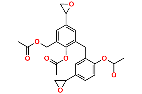 2-Acetoxy-3-(2-acetoxy-5-(oxiran-2-yl)benzyl)-5-(oxiran-2-yl)benzyl Acetate