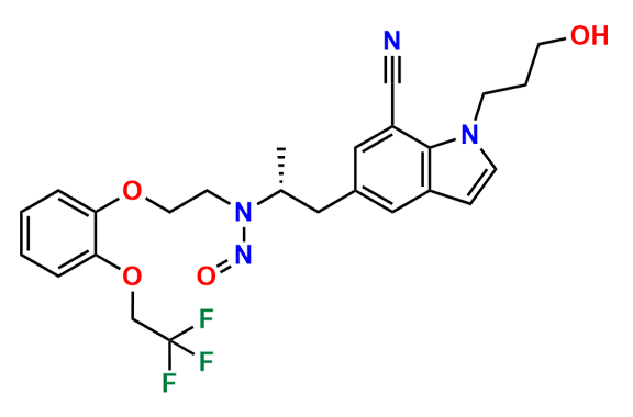 N-Nitroso Silodosin Dehydro Nitrile Impurity