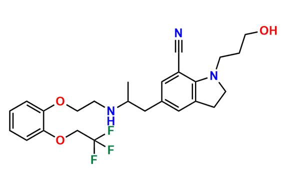 Silodosin Nitrile Impurity (Racemic)