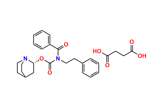 (R)-quinuclidin-2-yl benzoyl(phenethyl)carbamate succinic acid