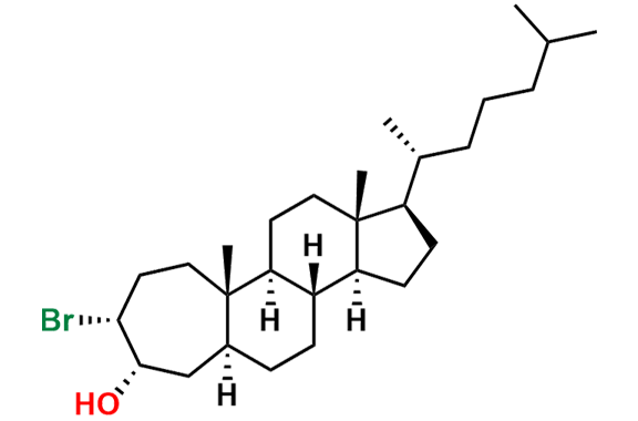 (1R,3aS,3bR,5aS,7S,8R,10aS,10bS,12aR)-8-Bromo-10a,12a-dimethyl-1-((R)-6-methylheptan-2-yl)octadecahydrocyclohepta[a]cyclopenta[f]naphthalen-7-ol