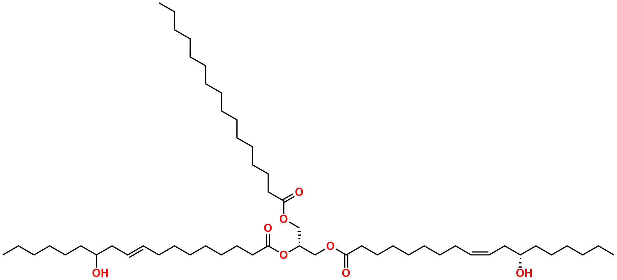 Diricinoleoyl-palmitoyl-glycerol