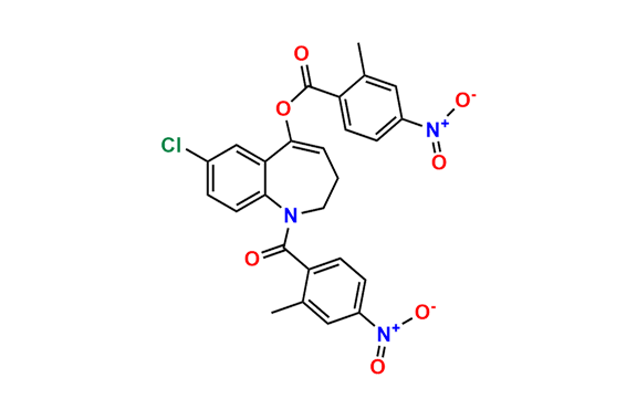7-Chloro-1-(2-methyl-4-nitrobenzoyl)-2,3-dihydro-1H-benzo[b]azepin-5-yl 2-methyl-4-nitrobenzoate