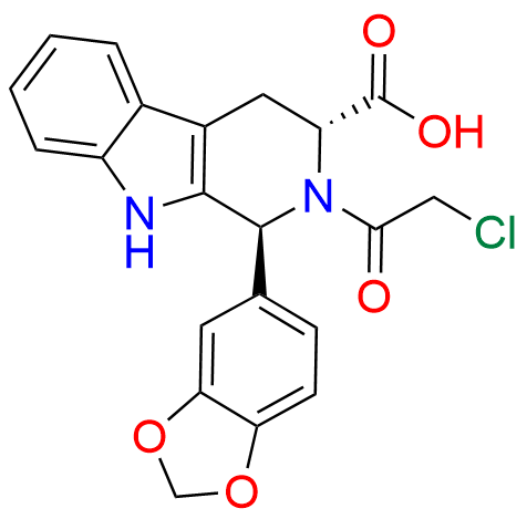 (1R,3R)-1-(Benzo[d][1,3]dioxol-5-yl)-2-(2-chloroacetyl)-2,3,4,9-tetrahydro-1H-pyrido[3,4-b]indole-3-carboxylic Acid