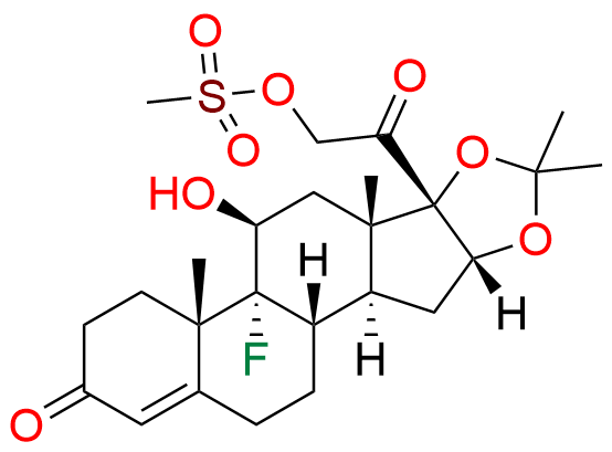 1,2-Dihydrotriamcinolone-16,17-acetonide-21-mesylate