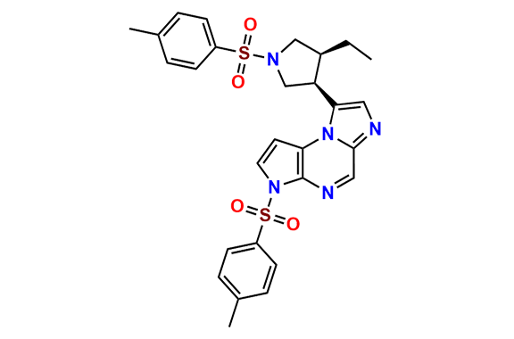 8-((3R,4S)-4-Ethyl-1-tosylpyrrolidin-3-yl)-3-tosyl-3H-imidazo[1,2-a]pyrrolo[2,3-e]pyrazine