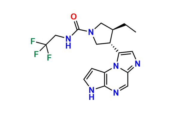 (3S,4S)-3-Ethyl-4-(3H-imidazo[1,2-a]pyrrolo[2,3-e]pyrazin-8-yl)-N-(2,2,2-trifluoro ethyl)pyrrolidine-1-carboxamide