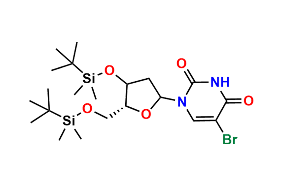 3’,5’-Bis-O-(tert-butyldimethylsilyl)-5-bromo-2’-deoxyuridine