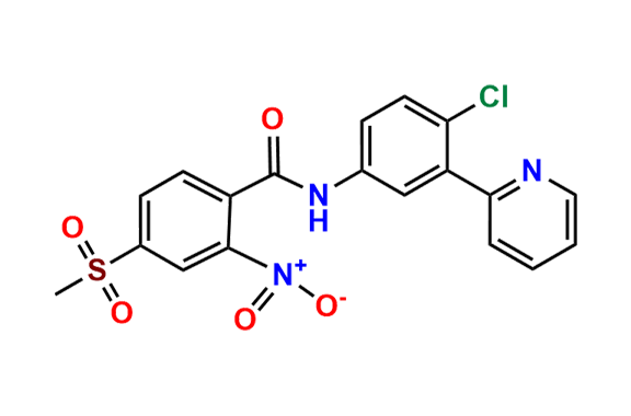 N-(4-chloro-3-(pyridin-2-yl)phenyl)-4-(methylsulfonyl)-2-nitrobenzamide