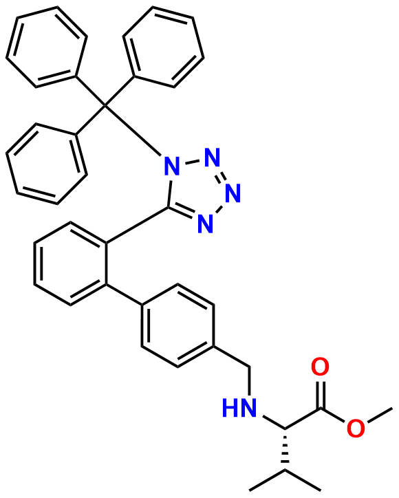 Valsartan Desvaleryl Methyl Ester N1-Trityl Impurity