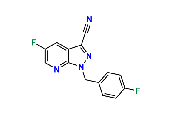 5-Fluoro-1-(4-fluorobenzyl)-1H-pyrazolo[3,4-b]pyridine-3-carbonitrile
