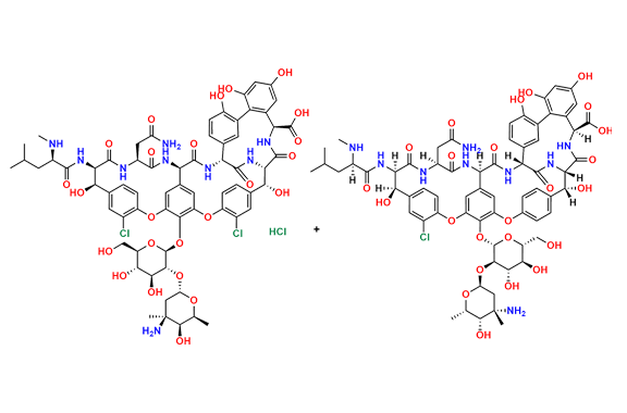 Vancomycin B with Monodechlorovancomycin