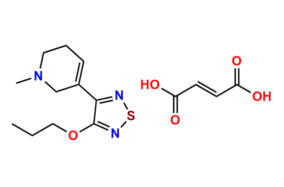 3-(1-Methyl-1,2,5,6-tetrahydropyridin-3-yl)-4-propoxy-1,2,5-thiadiazole Fumarate