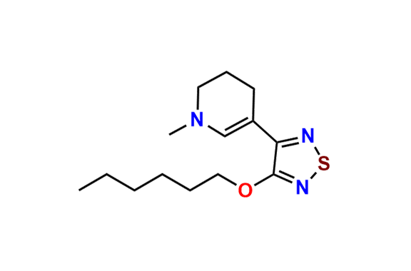 3-(hexyloxy)-4-(1-methyl-1,4,5,6-tetrahydropyridin-3-yl)-1,2,5-thiadiazole
