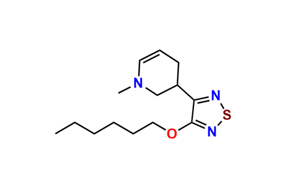 3-(hexyloxy)-4-(1-methyl-1,2,3,4-tetrahydropyridin-3-yl)-1,2,5-thiadiazole
