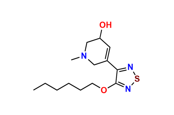 5-(4-(Hexyloxy)-1,2,5-thiadiazol-3-yl)-1-methyl-1,2,3,6-tetrahydropyridin-3-ol