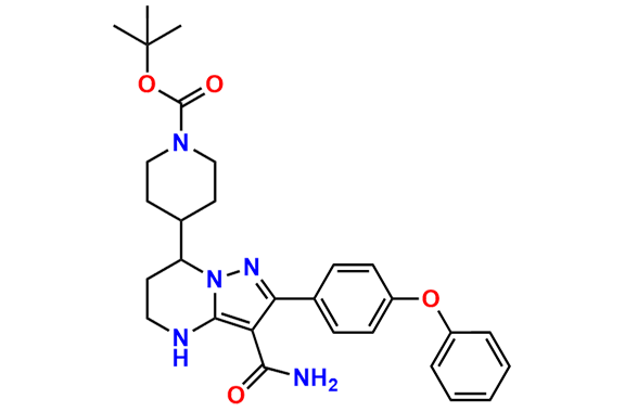 tert-butyl 4-(3-carbamoyl-2-(4-phenoxyphenyl)-4,5,6,7-tetrahydropyrazolo[1,5-a]pyrimidin-7-yl)piperidine-1-carboxylate
